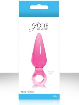 Анальная пробка мини с кольцом Jolie Pleasures - Pink