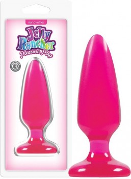 Анальная пробка Jelly Rancher Pleasure Plug - Medium средняя – розовый