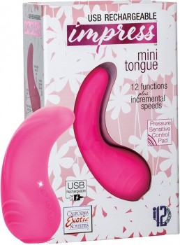 Вибромассажер Impress Mini Tongue перезаряжаемый – розовый