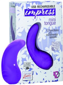 Вибромассажер Impress Mini Tongue перезаряжаемый – фиолетовый