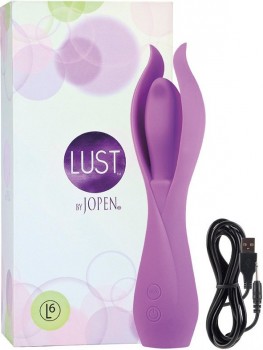 Вибромассажер с лепестками Lust by Jopen L6 – фиолетовый