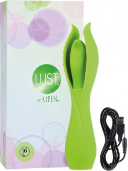 Вибромассажер с лепестками Lust by Jopen L6 – зеленый