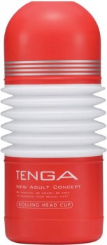 Мастурбатор Tenga Cup Rolling Head - красный с белым