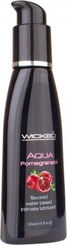 Съедобный лубрикант со вкусом граната Wicked Aqua Pomegranate - 120 мл