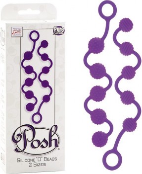 Набор анальных шариков Posh Silicone “O” Beads фиолетовый