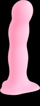 Фаллоимитатор Bouncer на присоске для стимуляции точки G - розовый