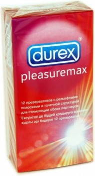 Презервативы Durex Pleasuremax - 12 шт.