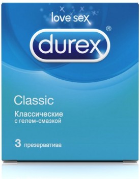 Классические презервативы Durex Classic – 3 шт