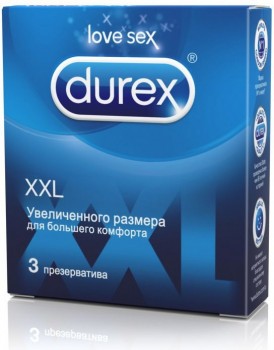 Презервативы Durex XXL увеличенного размера – 3 шт