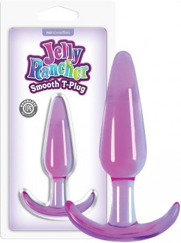 Анальная пробка Jelly Rancher T-Plug Smooth гладкая – фиолетовый