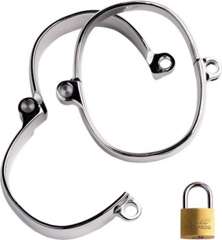 Металлические наручники TOYFA  Metal 7,5 х 9,5 см – серебристый