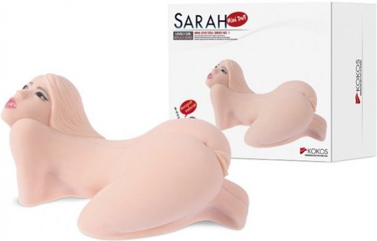 Мастурбатор мини кукла Sarah ротик, вагина и анус с вибрацией – телесный