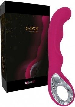Изящный перезаряжаемый вибростимулятор с рукояткой G-Spot – розовый