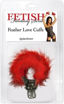 Наручники Feather Love Cuffs – красные