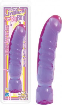 Большой реалистичный фаллоимитатор Crystal Jellies 12” Big Boy – фиолетовый