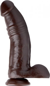 Огромный фаллоимитатор Tom of Finland Break Time Realistic Dildo - коричневый