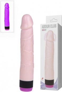 Мультискоростной вибратор-фаллос Adour Club – фиолетовый