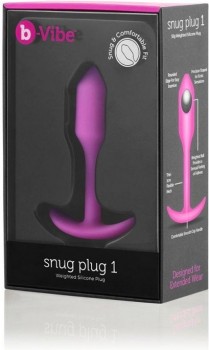 Профессиональная пробка для ношения Snug Plug 1 с утяжелением  – фуксия
