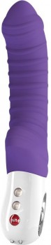 Фиолетовый перезаряжаемый вибратор Tiger G5 - 21,7 см.