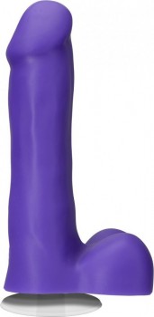 Фиолетовый фаллоимитатор на присоске Icon 6  Slim Dong with Balls - 16,51 см.