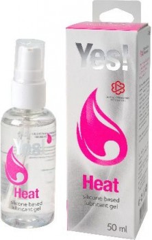 Возбуждающая силиконовая вагинальная смазка Yes Heat - 50 мл.