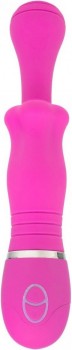Розовый вибромассажёр с вращающейся головкой THE CHARLOTTE ROSE PINK INTERNAL ROTATION - 23 см.