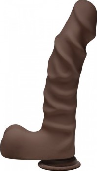 Коричневый фаллоимитатор The D Ragin  D 9  Chocolate - 22,86 см.