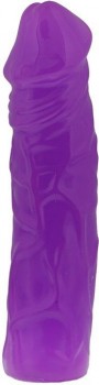 Фиолетовый фаллоимитатор без мошонки JELLY BENDERS THE COCK FIGHTER 8 - 20,2 см.