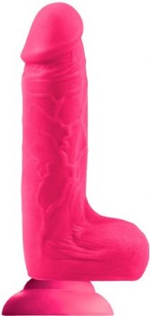 Розовый фаллоимитатор Colours Softies - 20,3 см.