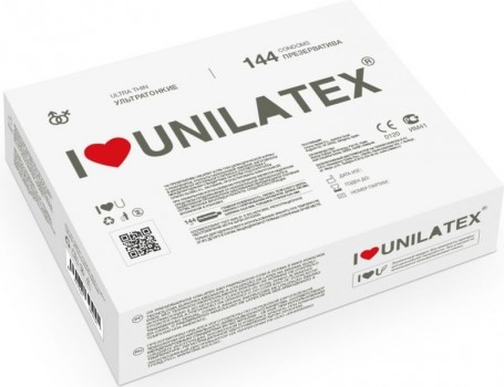 Ультратонкие презервативы Unilatex Ultra Thin - 144 шт.