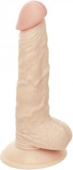 Телесный фаллоимитатор на присоске G-GIRL STYLE 7INCH DONG WITH SUCTION CAP - 17,8 см.