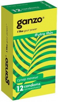 Ультратонкие презервативы Ganzo Ultra thin - 12 шт.