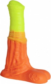 Оранжево-жёлтый фаллоимитатор  Пегас Large+  - 26,5 см.