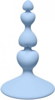 Голубая анальная пробка Sweetheart Plug Blue - 10 см.