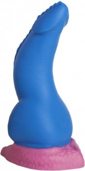 Синий фаллоимитатор  Дракон Эглан Small  - 21 см.