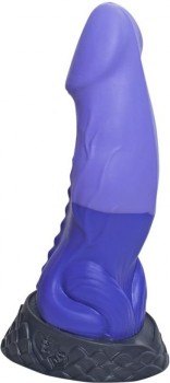 Фиолетовый фаллоимитатор  Ночная Фурия Large  - 26,5 см.