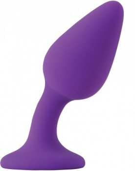 Фиолетовая гибкая анальная пробка INYA Queen - 11,9 см.