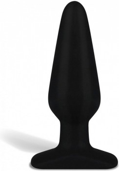 Черный плаг из силикона - 14 см.