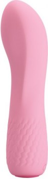 Нежно-розовый мини-вибратор Alice - 11,9 см.