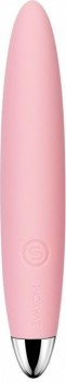 Розовый компактный вибростимулятор клитора Daisy - 12,5 см.
