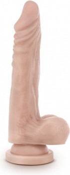 Телесный фаллоимитатор на присоске Dr. Skin Realistic Cock Stud Muffin - 21,6 см.