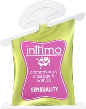 Масло для массажа Inttimo Sensuality с ароматом иланг-иланга и туберозы - 10 мл.