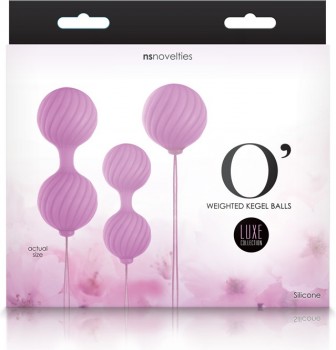 NSN-0208-24 / Набор вагинальных шариков розовые Luxe - O' - Weighted Kegel Balls - Pink