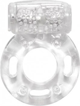 Эрекционное кольцо с вибрацией Rings Axle-pin white 0114-80Lola