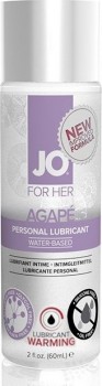 Разогревающий женский лубрикант на водной основе JO AGAPE LUBRICANT WARMING - 60 мл.