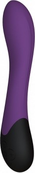 Фиолетовый вибратор Lynx для стимуляции точки G с нагревом - 20,8 см.