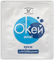 Крем-лубрикант  Окей Anal  в одноразовой упаковке - 4 гр.