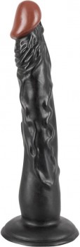 Чернокожий фаллоимитатор на присоске African Lover - 18 см.
