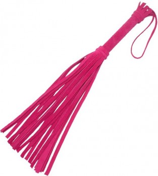 Розовая мини-плеть "Королевский велюр" - 40 см.