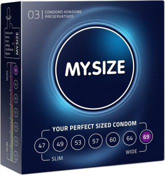 Презервативы MY.SIZE размер 69 - 3 шт.